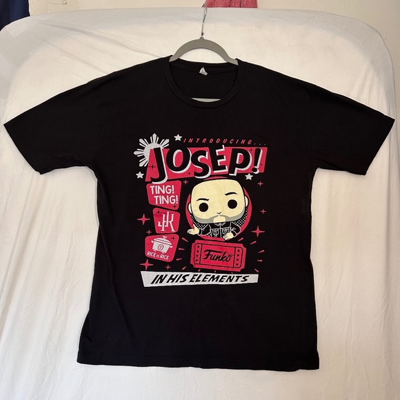 JOKOY FUNKO POP Josep in his Elements World Tour 2022 Tee  size L - Picture 1 of 8